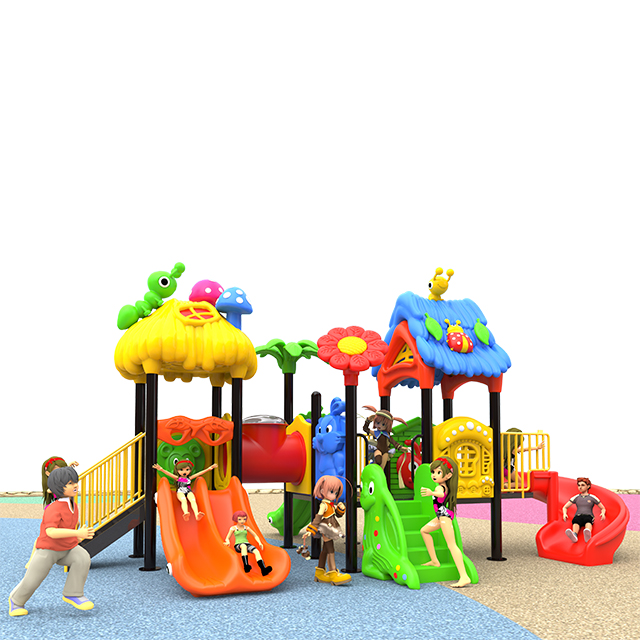 Commercial Outdoor Playground with Double Slide for Kindergarten
